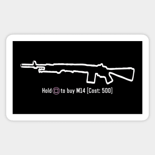 Zombies - M14 Wall Gun Sticker